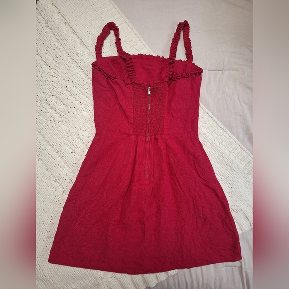Reformation Janie Dress Red - Picture 4 of 6